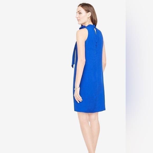 NWT ANNE TAYLOR BLUE SHIFT DRESS Women | Color: Blue | Size: 10P - 10 Petite - Picture 5 of 7